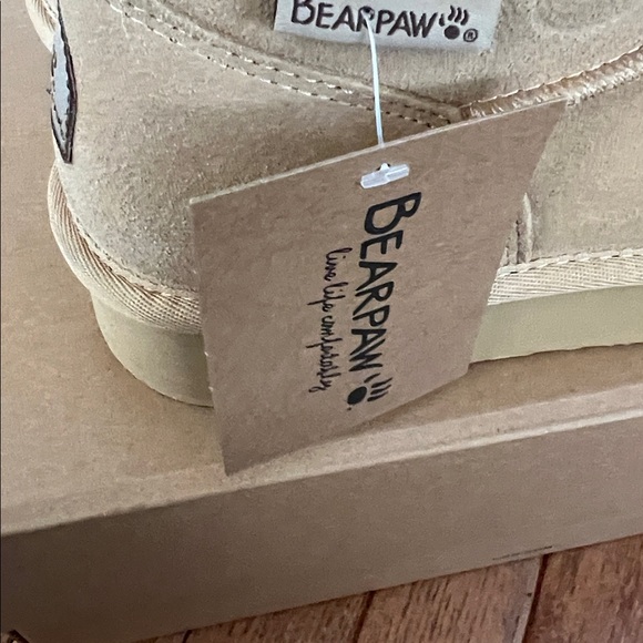 BearPaw Cream Ankle Boots - Picture 5 of 9